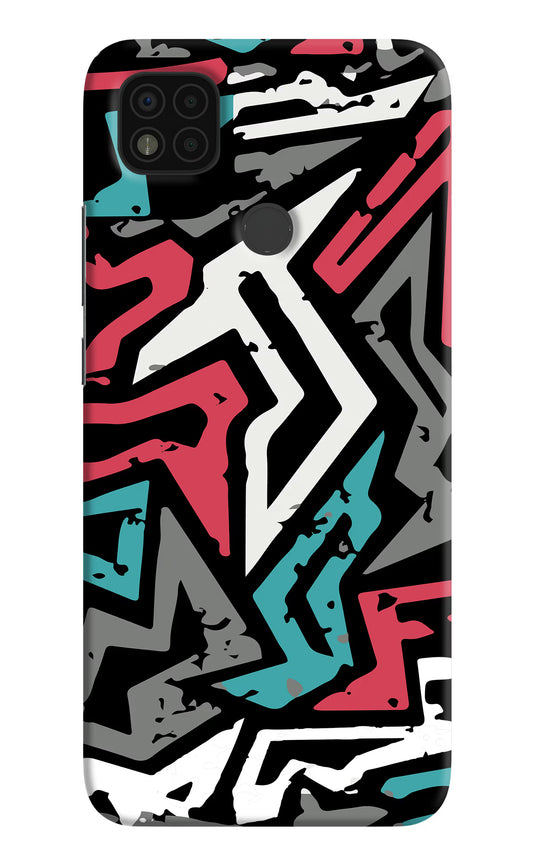 Geometric Graffiti Poco C31 Hard Case Back Cover by Casekaro