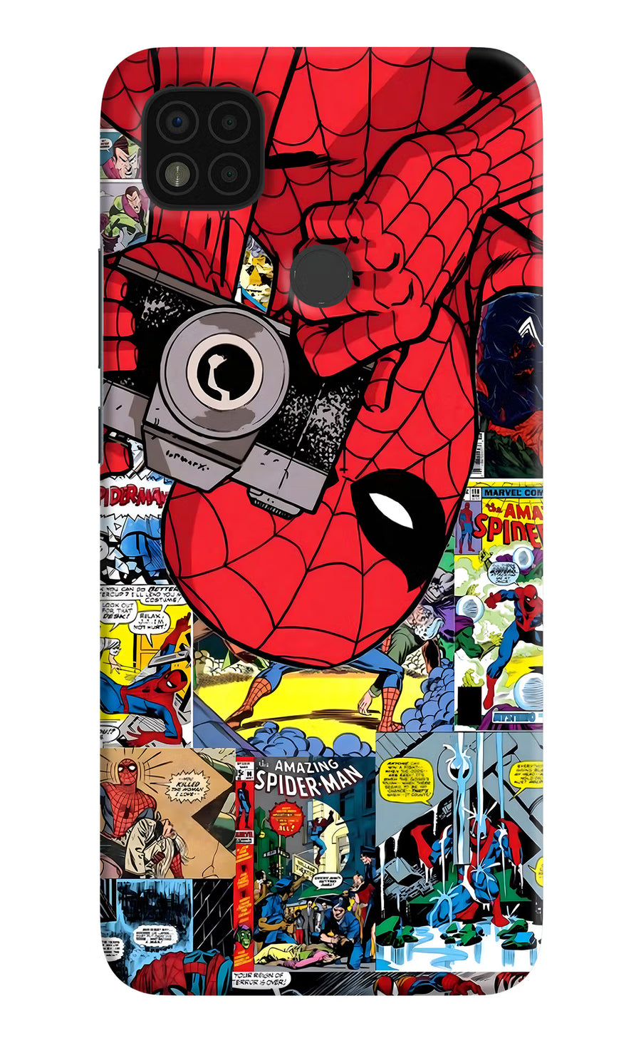 Spider Man Poco C31 Back Cover, Hard case