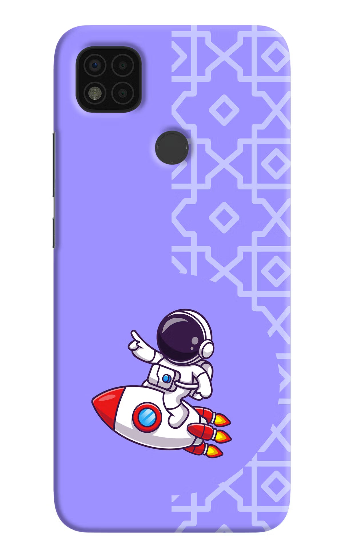 Cute Astronaut Poco C31 Hard Case Back Cover by Casekaro