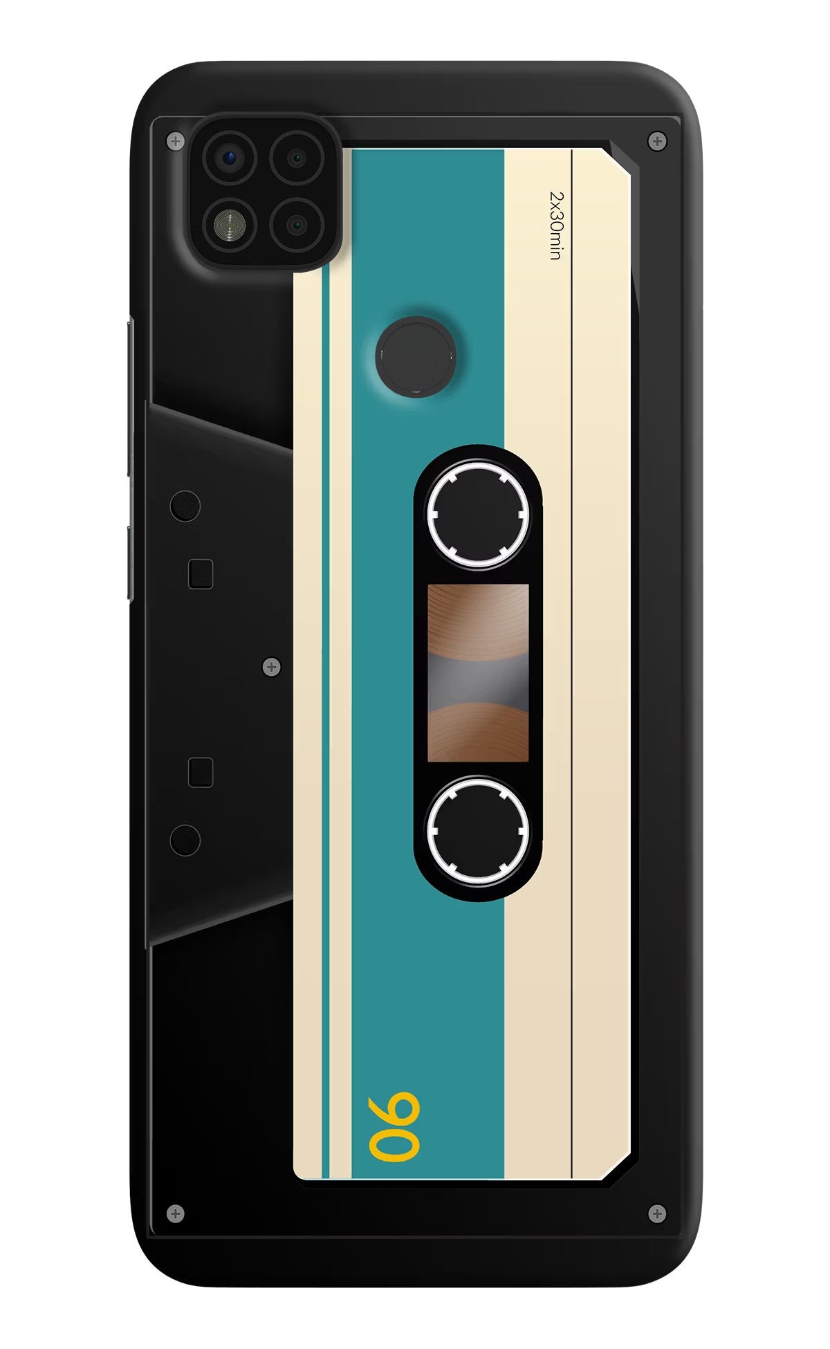 Cassette Poco C31 Hard Case Back Cover by Casekaro