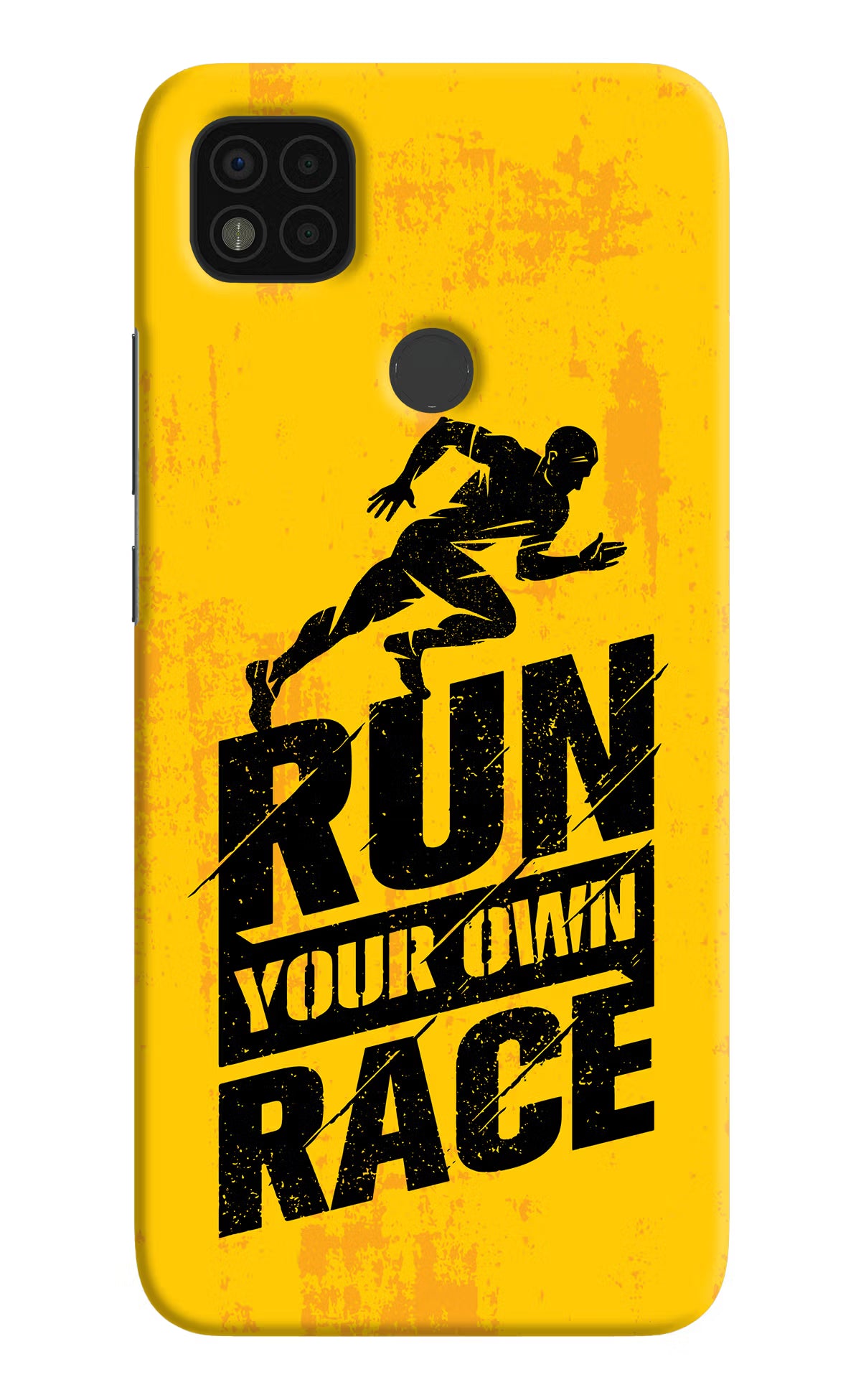 Run Your Own Race Poco C31 Hard Case Back Cover by Casekaro