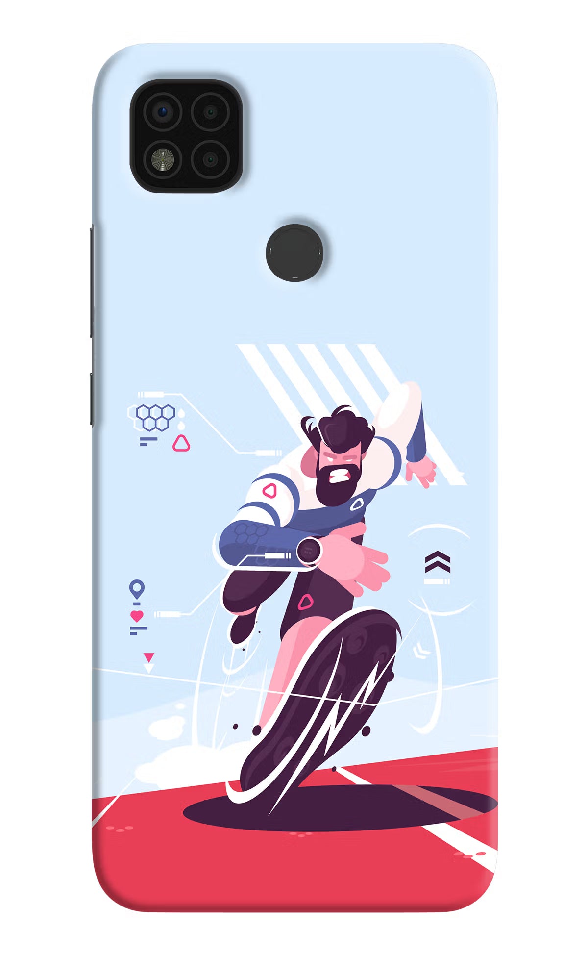 Run Pro Poco C31 Hard Case Back Cover by Casekaro