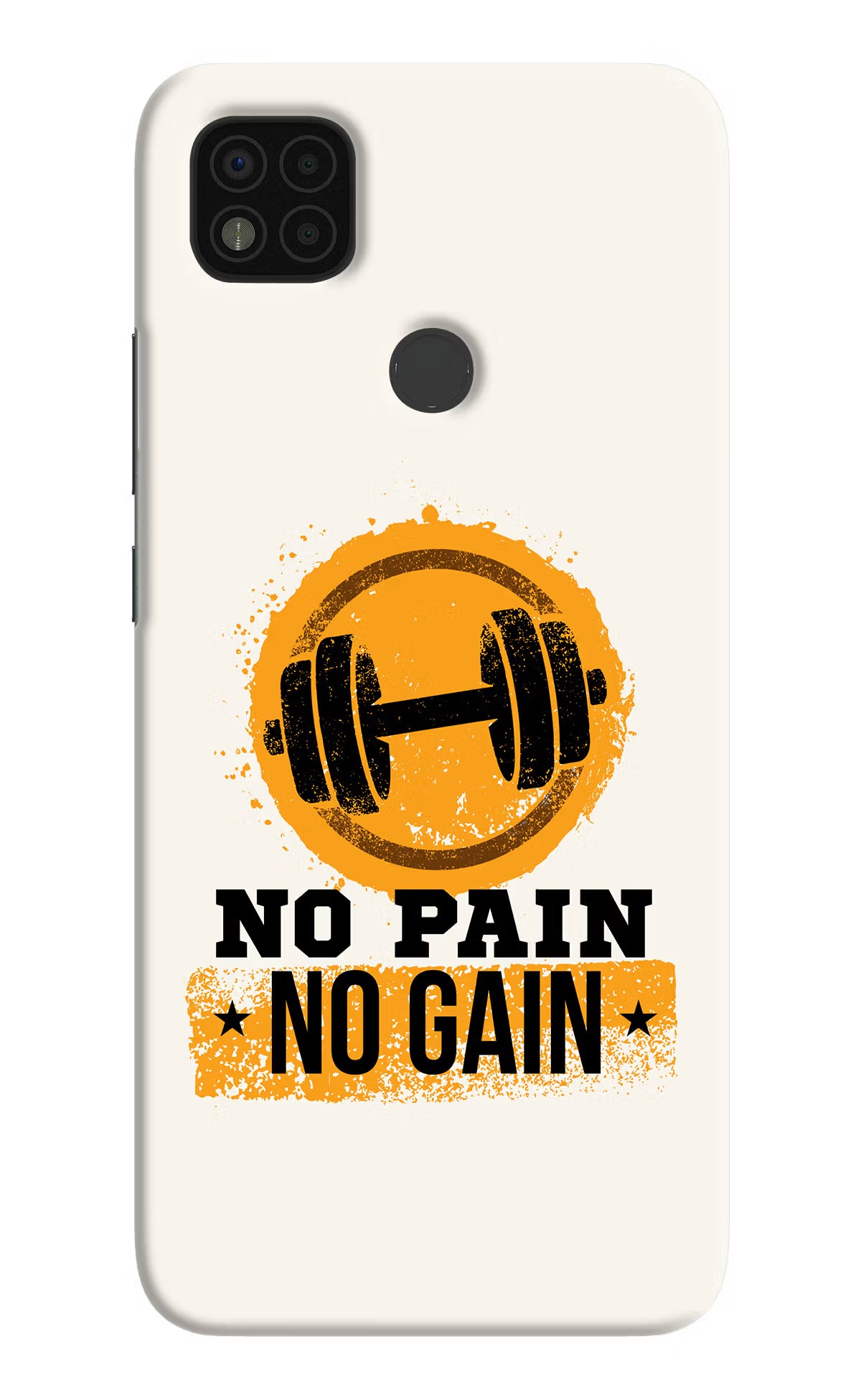 No Pain No Gain Poco C31 Hard Case Back Cover by Casekaro