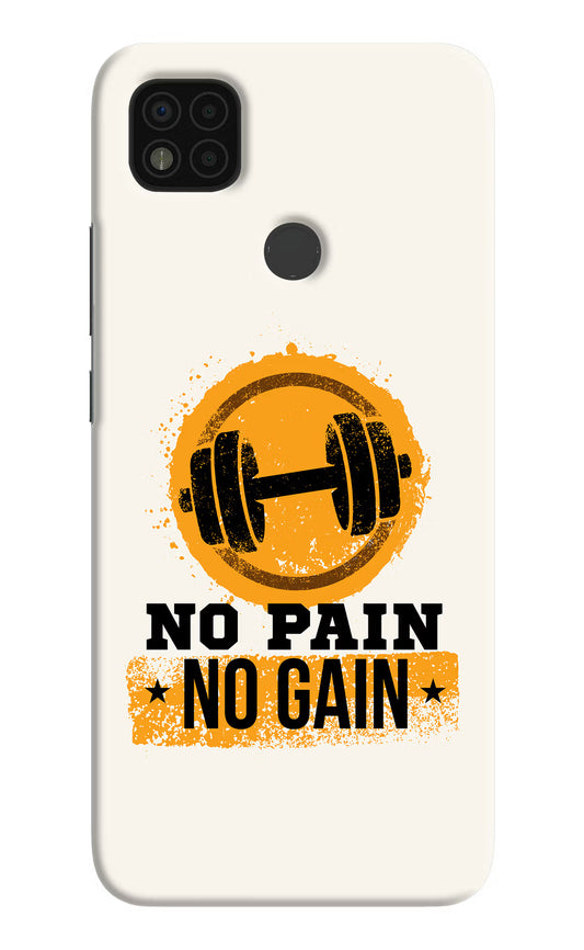 No Pain No Gain Poco C31 Hard Case Back Cover by Casekaro