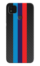 BMW Stripes Pattern Poco C31 Hard Case Back Cover by Casekaro