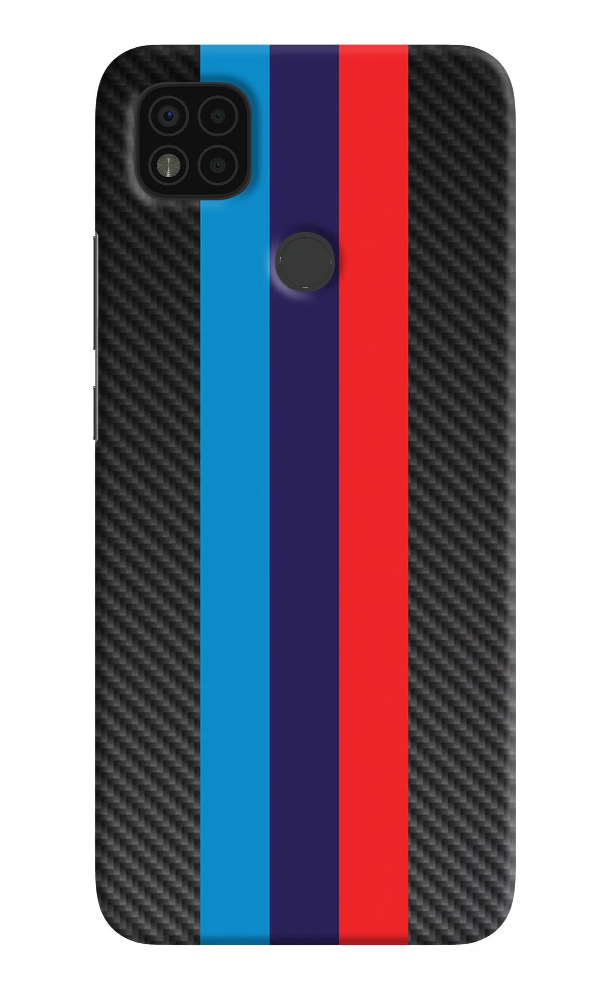 BMW Stripes Pattern Poco C31 Hard Case Back Cover by Casekaro