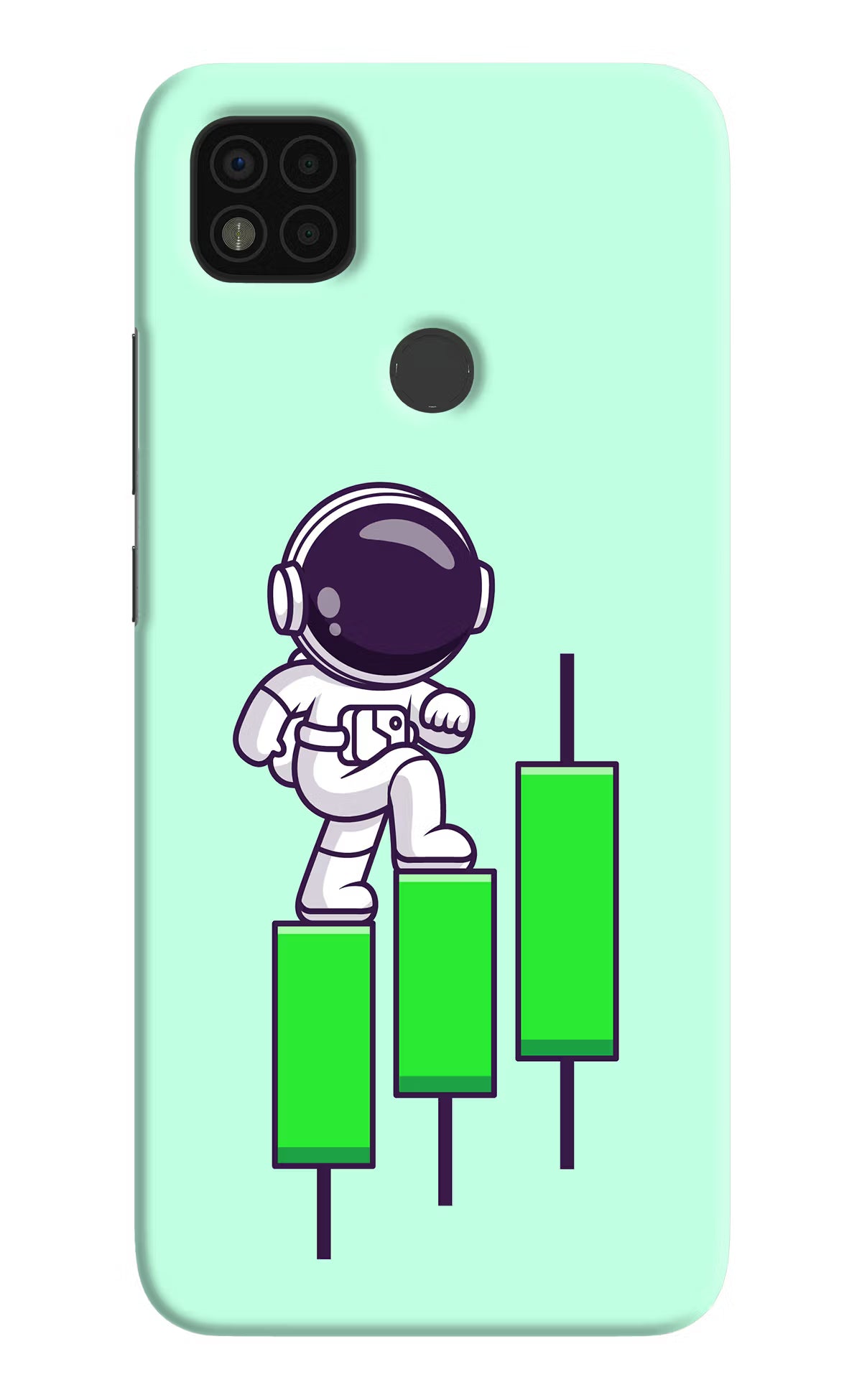 Astronaut Trader Poco C31 Hard Case Back Cover by Casekaro