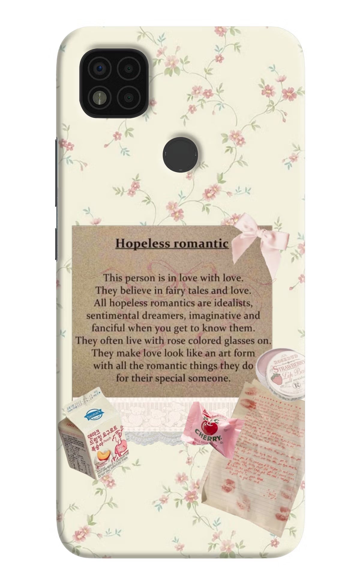 Hopeless Romantic Poco C31 Hard Case Back Cover by Casekaro