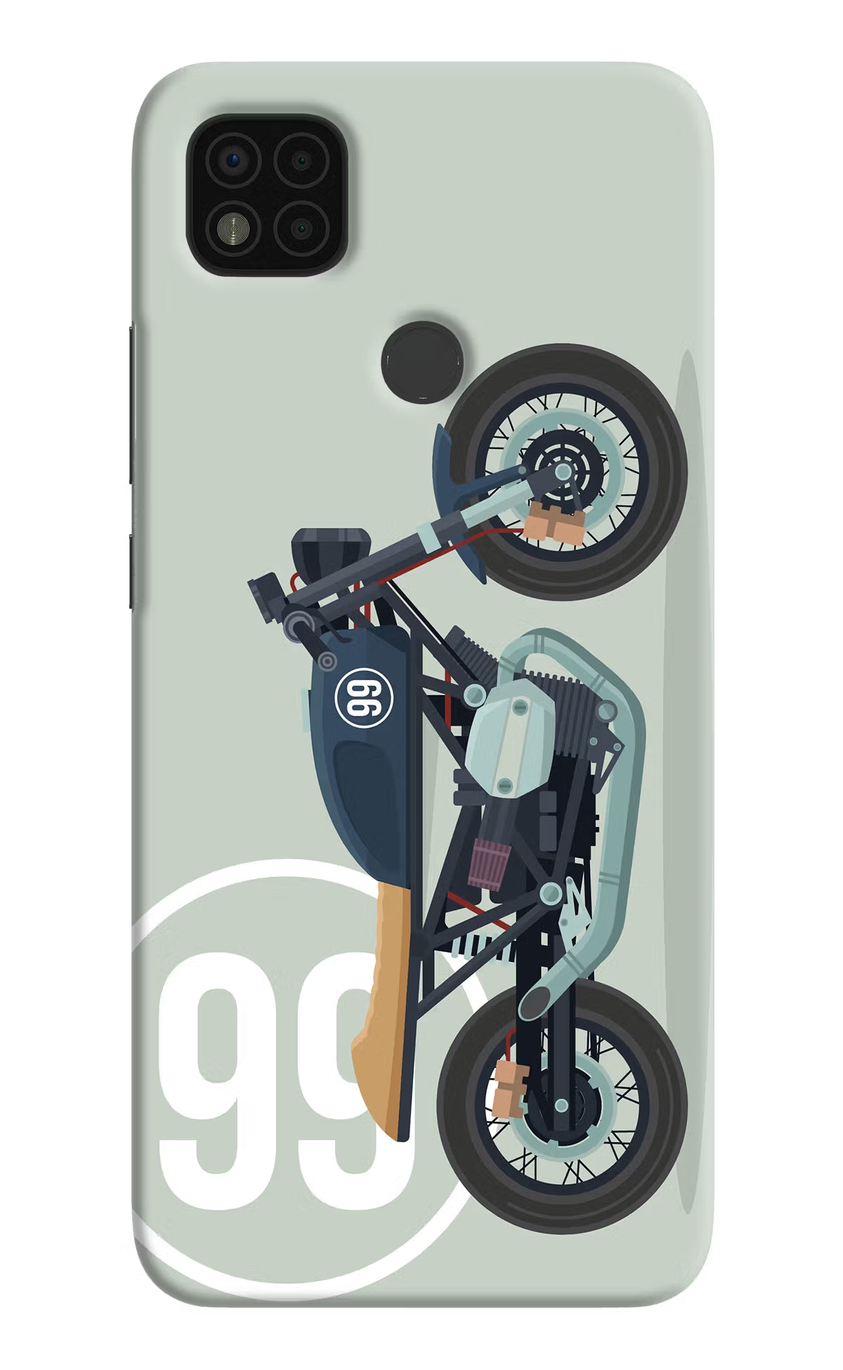 Classic Cafe Racer 99 Poco C31 Hard Case Back Cover by Casekaro