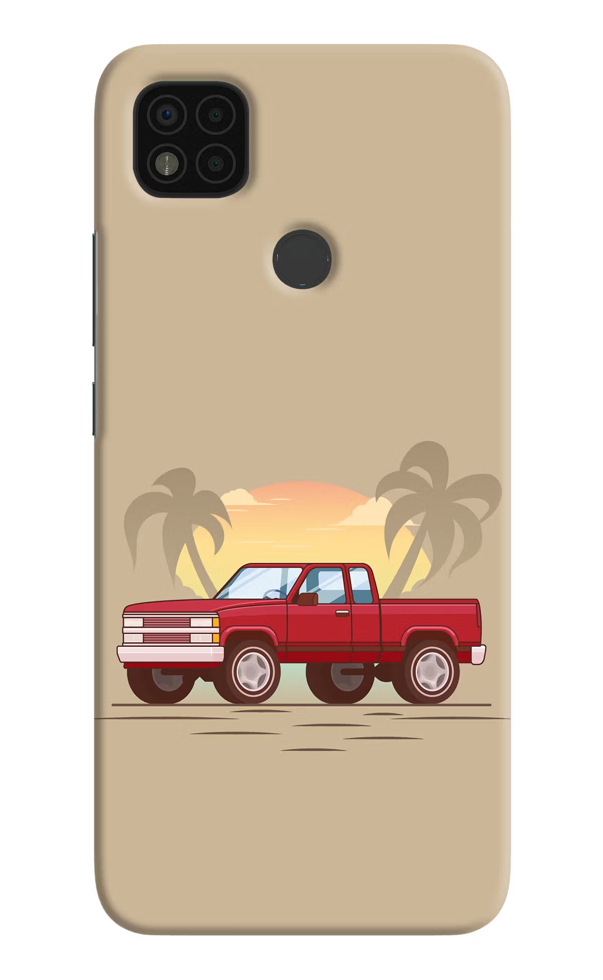 Desert Classic Drive Poco C31 Hard Case Back Cover by Casekaro