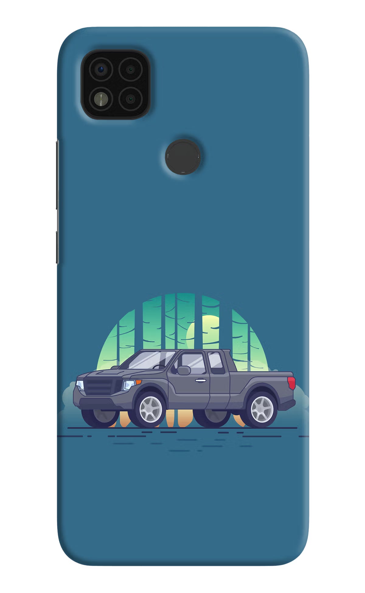 Retro Garage Vibe Poco C31 Hard Case Back Cover by Casekaro