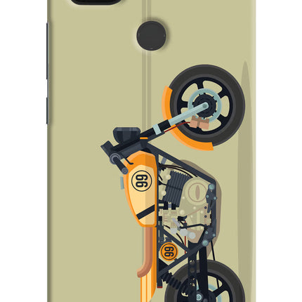 Vertical Speedster Poco C31 Hard Case Back Cover by Casekaro