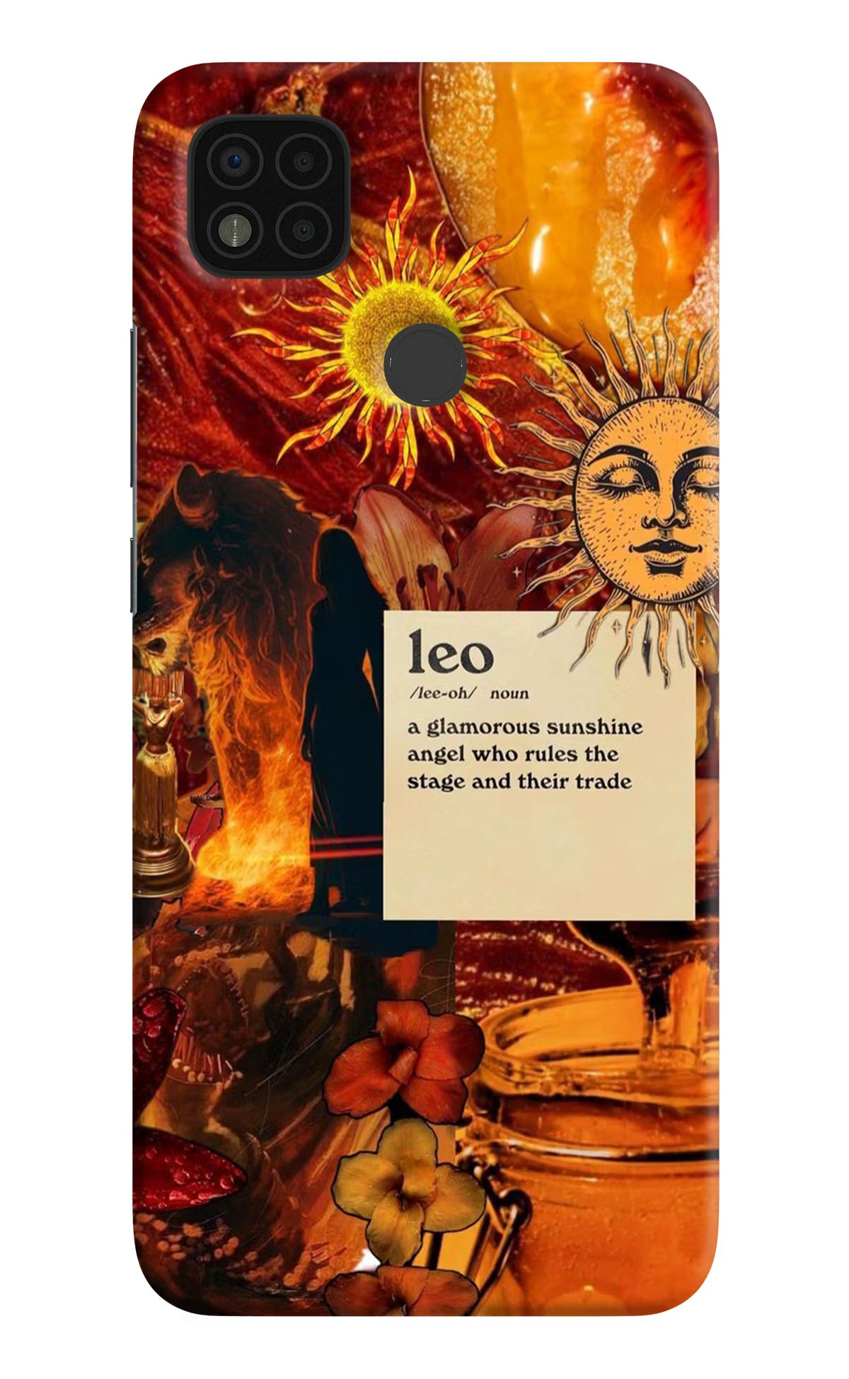 Leo Zodiac Poco C31 Hard Case Back Cover by Casekaro