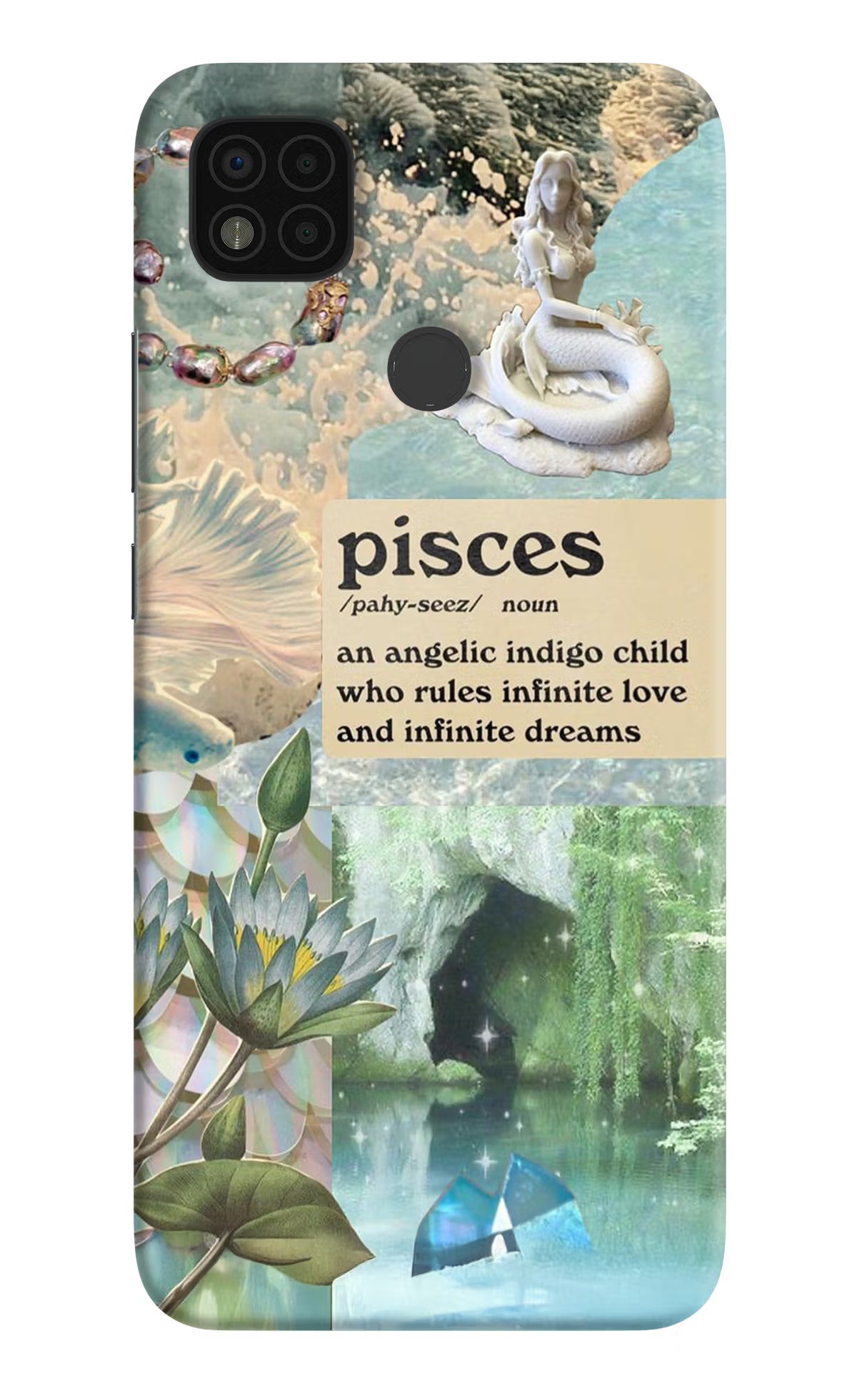 Pisces Zodiac Poco C31 Hard Case Back Cover by Casekaro