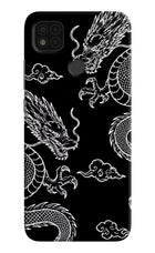 Twin Dragons Poco C31 Hard Case Back Cover by Casekaro