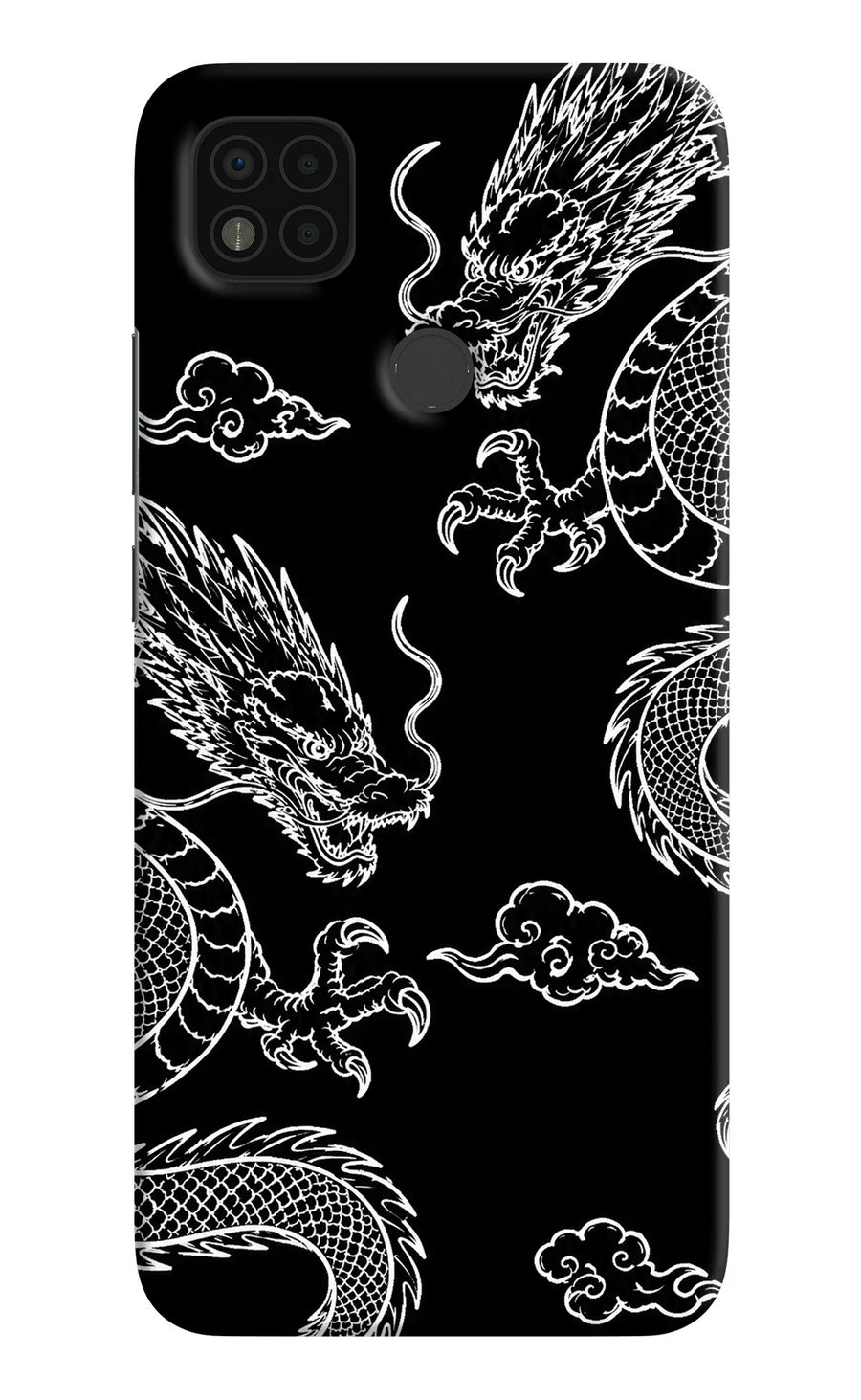 Twin Dragons Poco C31 Back Cover, Hard case