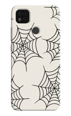 Spider Web Poco C31 Hard Case Back Cover by Casekaro