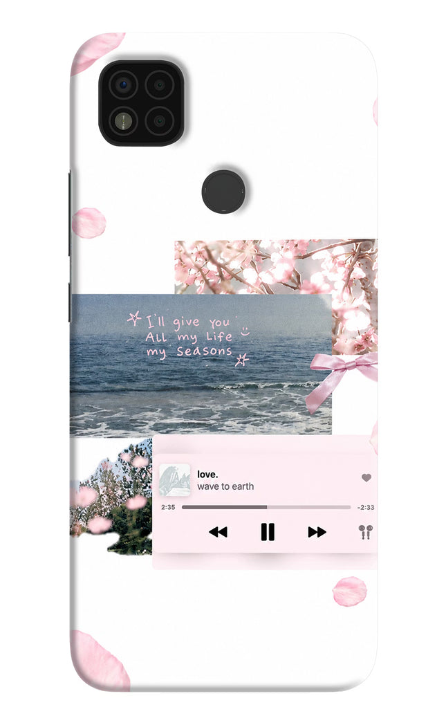 Wave to earth Poco C31 Hard Case Back Cover by Casekaro