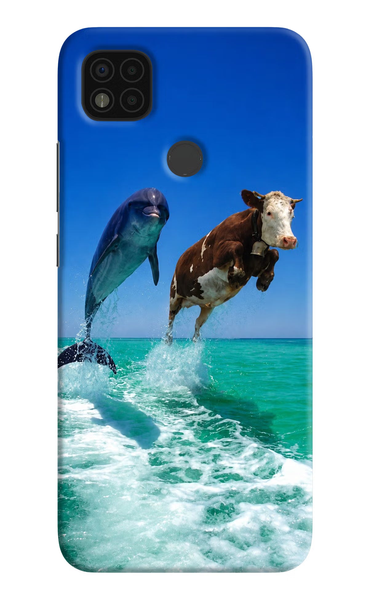 Dolphin vs Cow Poco C31 Back Cover