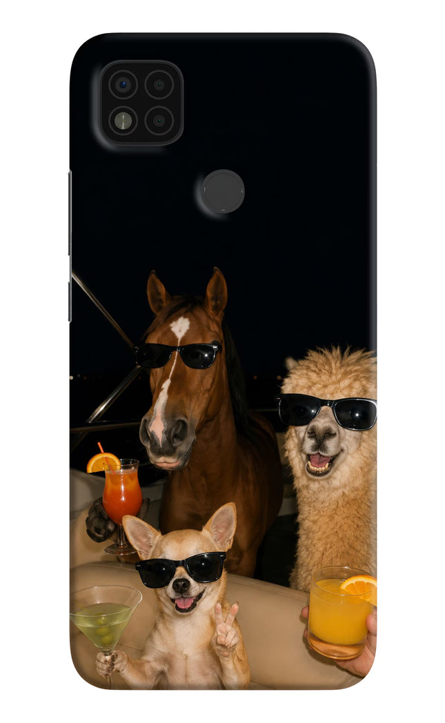 Party Squad Poco C31 Hard Case Back Cover by Casekaro