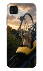 Rollercoaster Dog Poco C31 Hard Case Back Cover by Casekaro