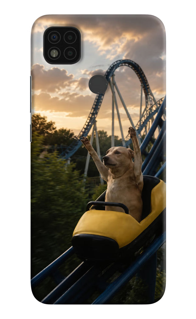 Rollercoaster Dog Poco C31 Hard Case Back Cover by Casekaro