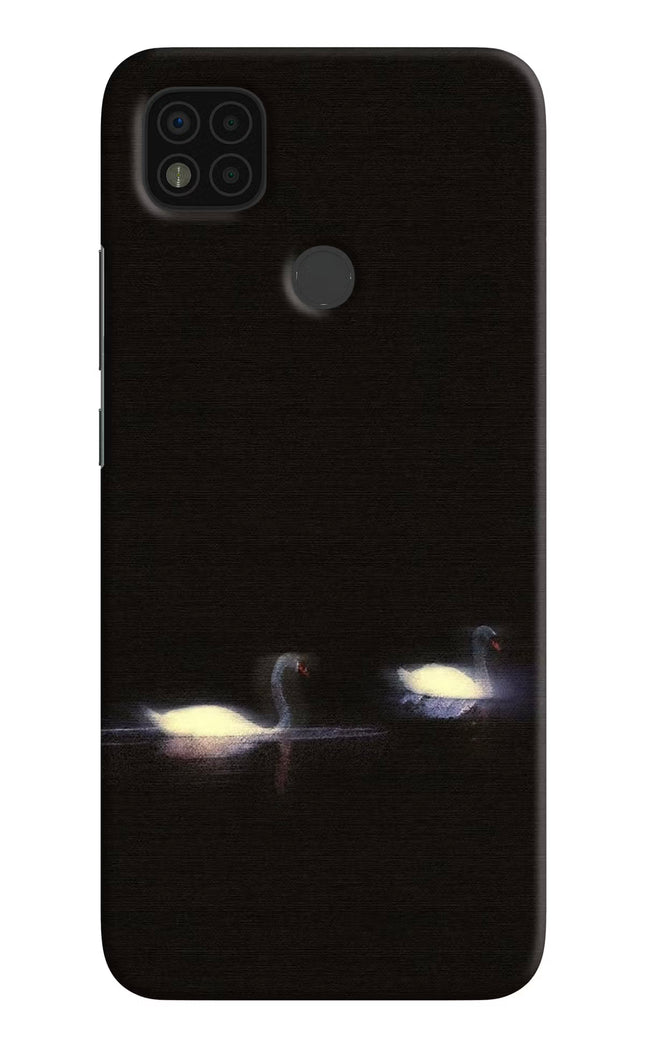 Silent Swans Poco C31 Hard Case Back Cover by Casekaro