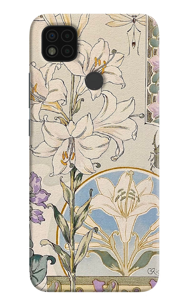 White Lily Poco C31 Hard Case Back Cover by Casekaro