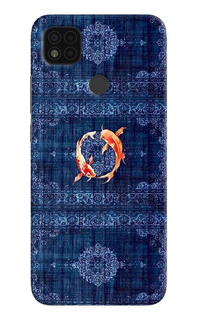Koi Blue Poco C31 Hard Case Back Cover by Casekaro