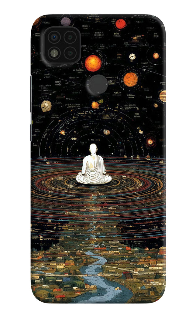 Space Monk Poco C31 Hard Case Back Cover by Casekaro