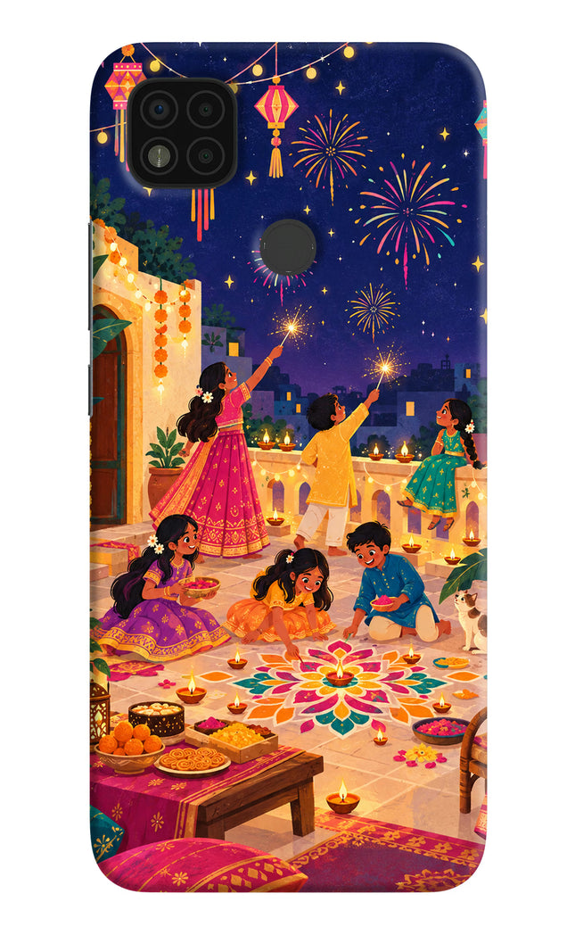 Diwali Night Poco C31 Back Cover
