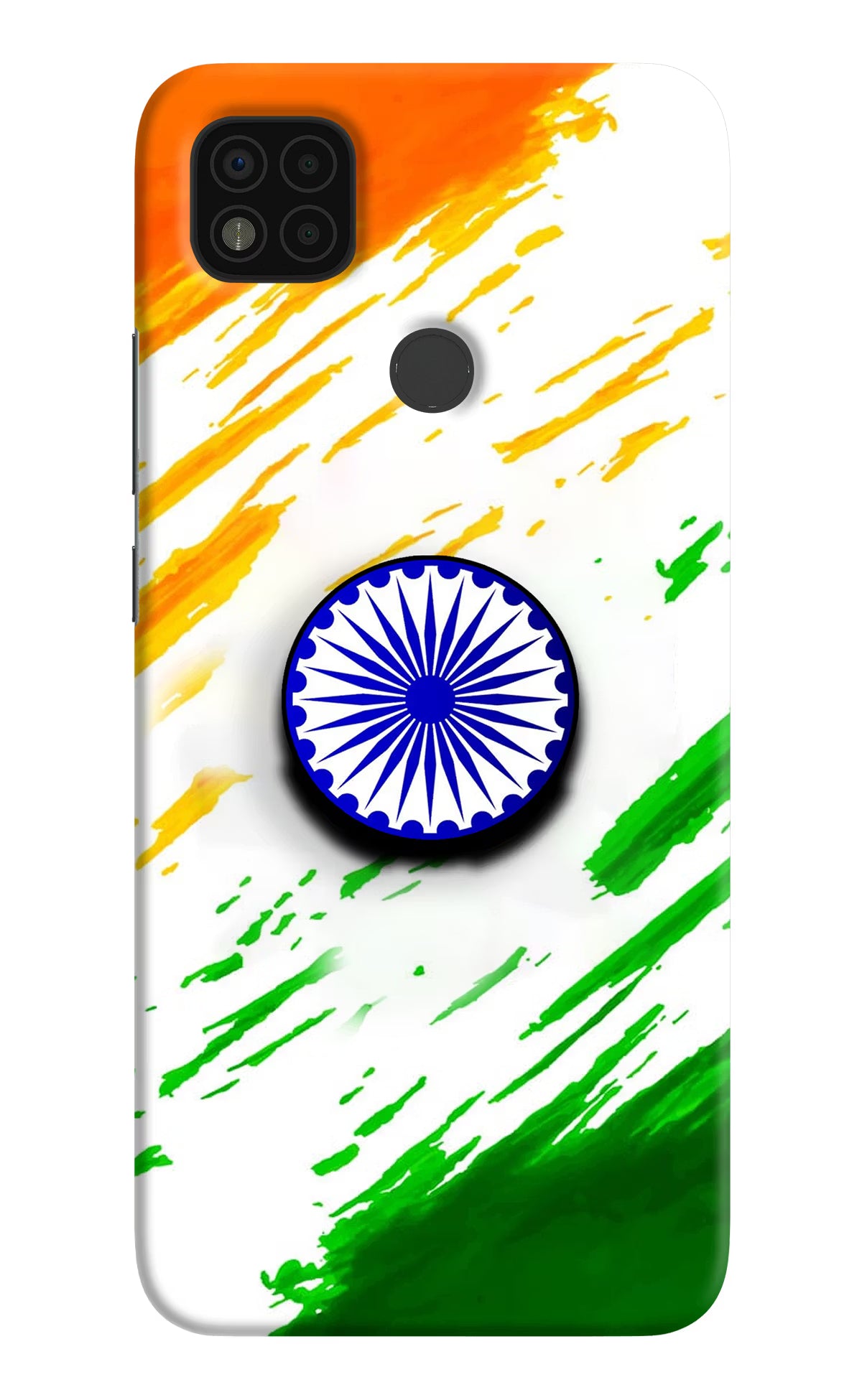 Indian Flag Ashoka Chakra Poco C31 Pop Case by Casekaro