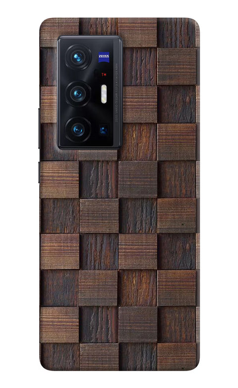 Wooden Cube Design Vivo X70 Pro+ Back Cover