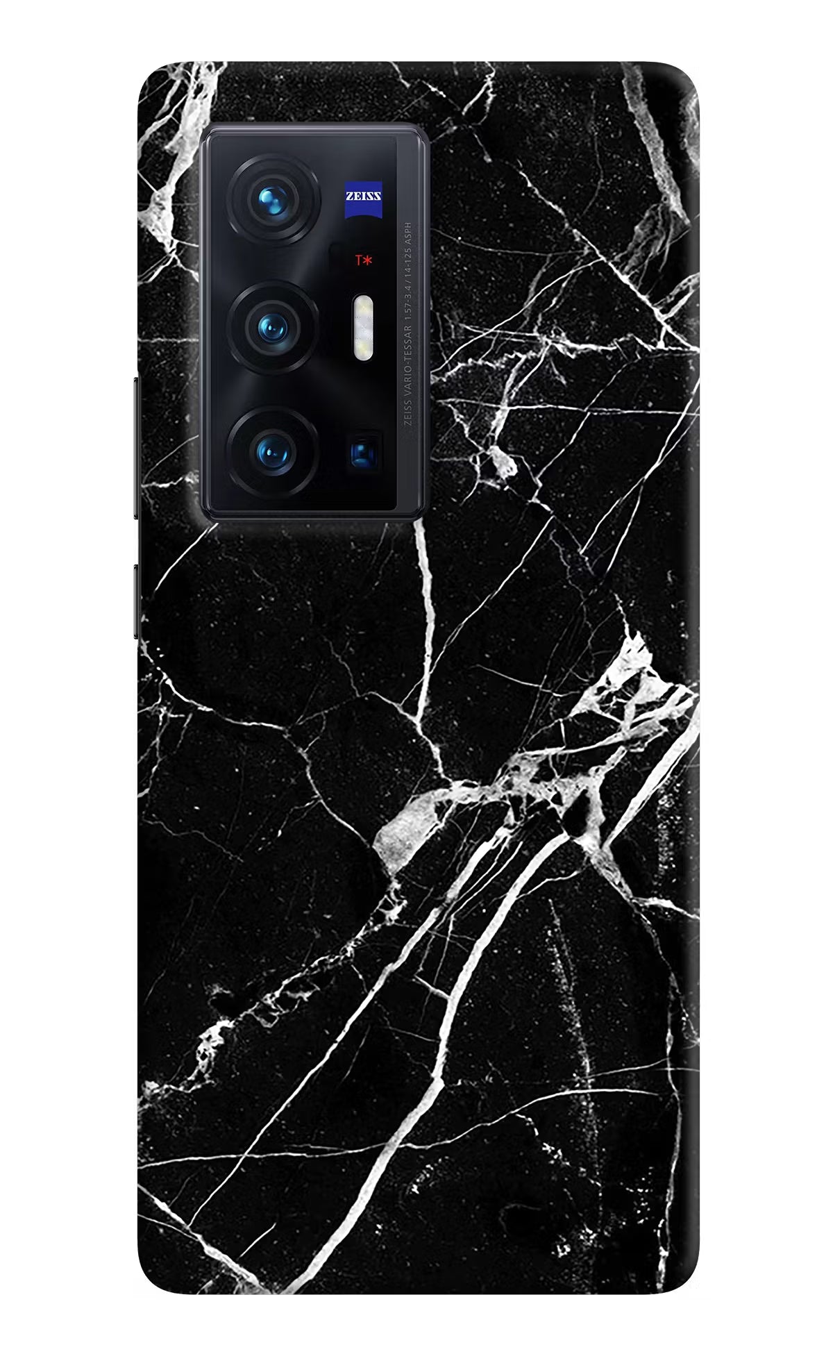 Black Marble Pattern Vivo X70 Pro+ Hard Case Back Cover by Casekaro