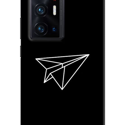 Paper Plane White Vivo X70 Pro+ Hard Case Back Cover by Casekaro