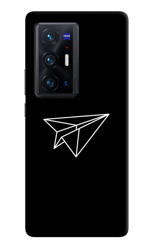 Paper Plane White Vivo X70 Pro+ Hard Case Back Cover by Casekaro