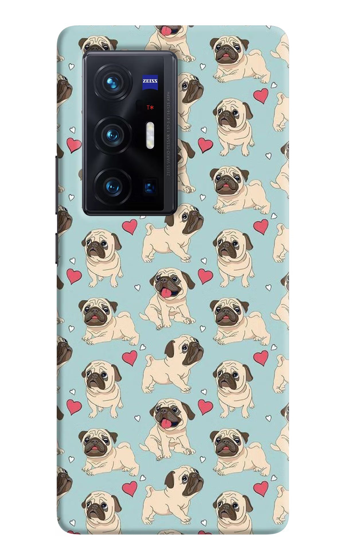 Pug Dog Vivo X70 Pro+ Hard Case Back Cover by Casekaro