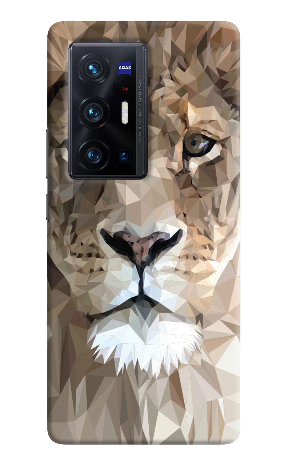 Lion Art Vivo X70 Pro+ Hard Case Back Cover by Casekaro