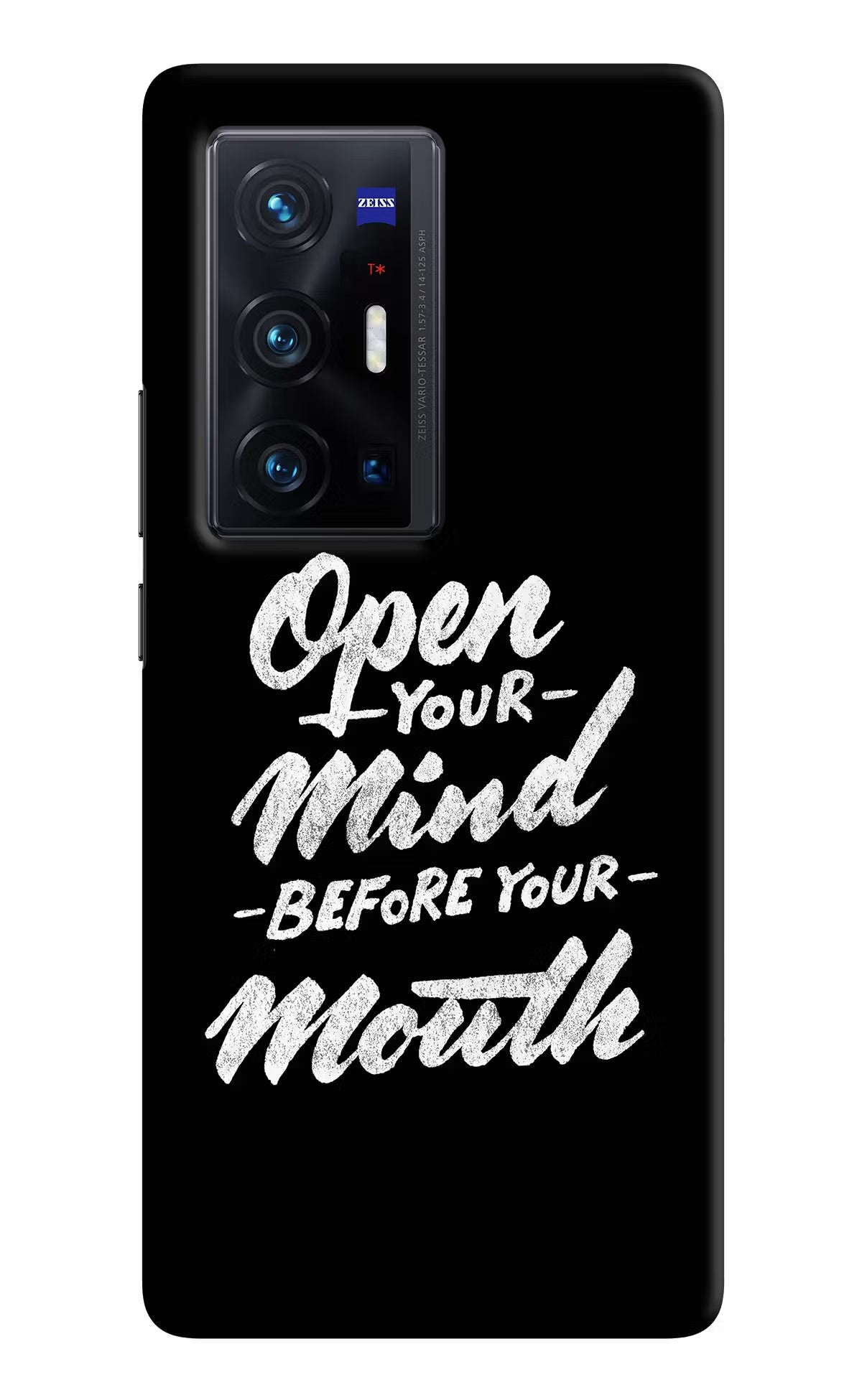 Open Your Mind Before Your Mouth Vivo X70 Pro+ Hard Case Back Cover by Casekaro