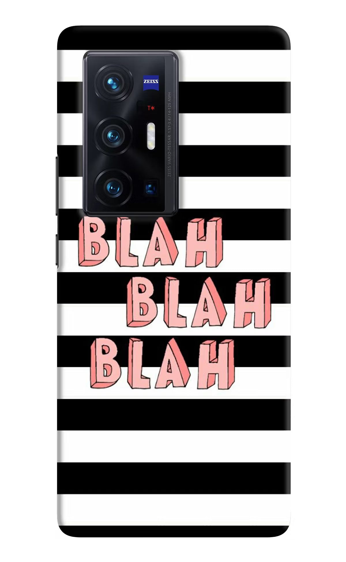 Blah Blah Blah Vivo X70 Pro+ Hard Case Back Cover by Casekaro