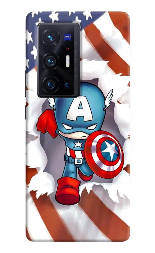 Captain America Vivo X70 Pro+ Hard Case Back Cover by Casekaro
