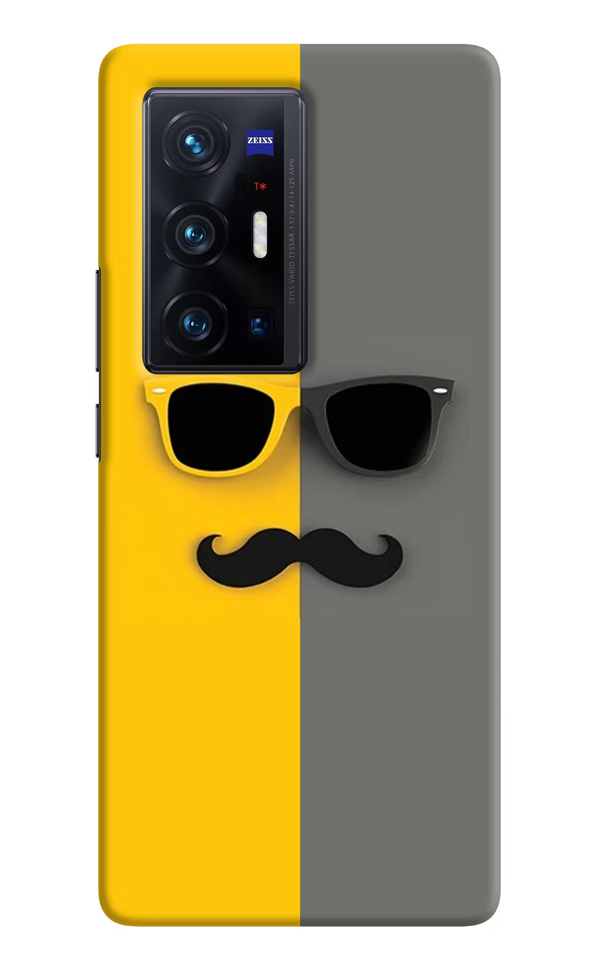 Sunglasses with Mustache Vivo X70 Pro+ Hard Case Back Cover by Casekaro