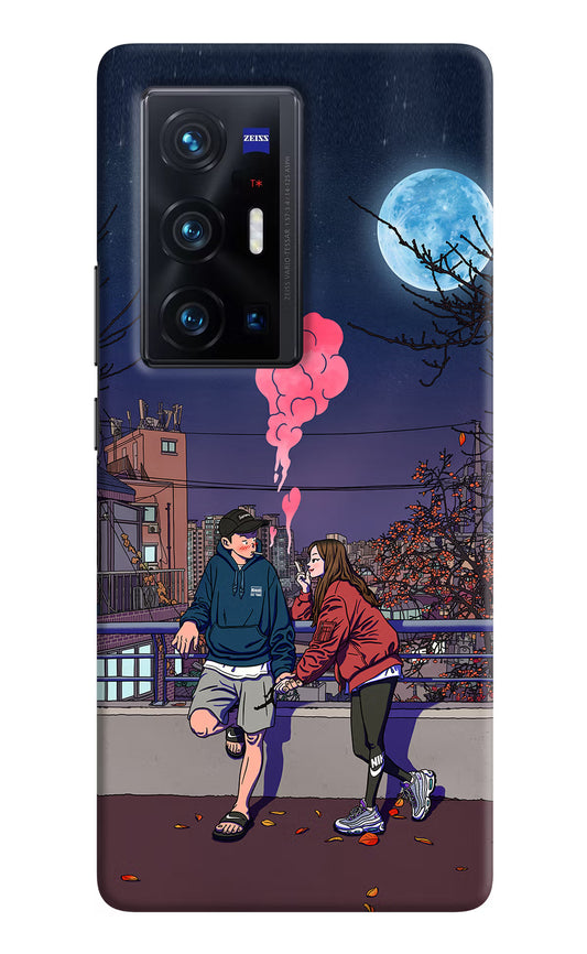 Chilling Couple Vivo X70 Pro+ Hard Case Back Cover by Casekaro
