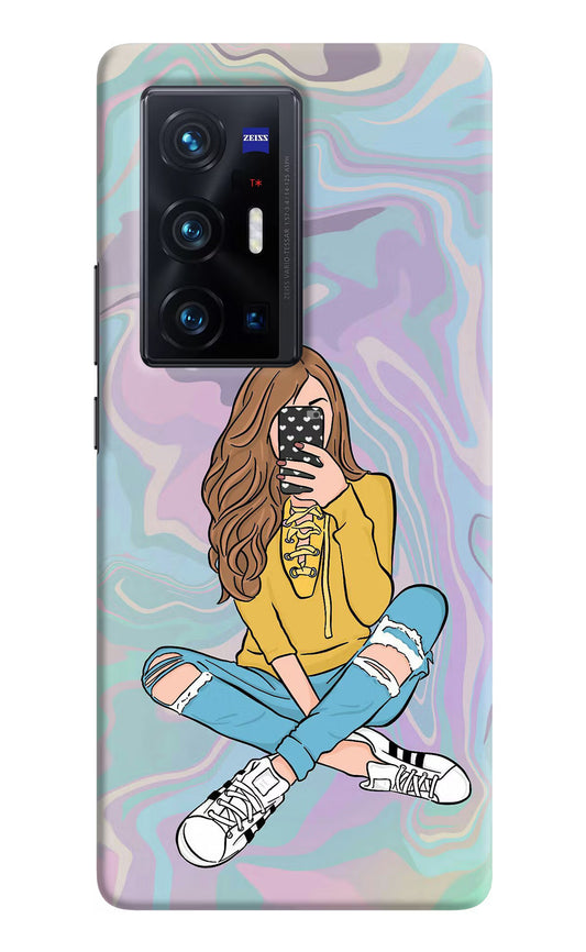 Selfie Girl Vivo X70 Pro+ Hard Case Back Cover by Casekaro
