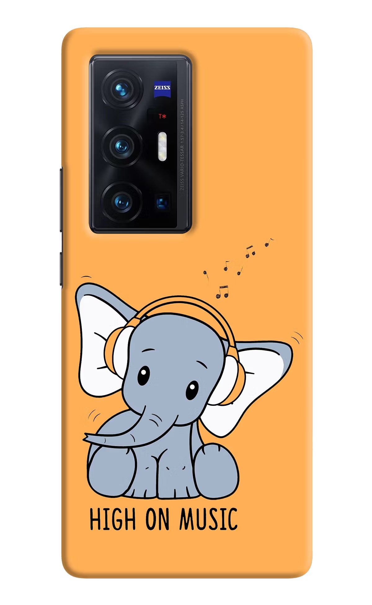 High On Music Vivo X70 Pro+ Hard Case Back Cover by Casekaro