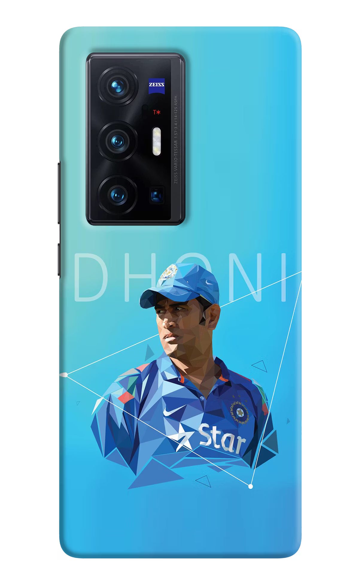 Dhoni Artwork Vivo X70 Pro+ Hard Case Back Cover by Casekaro