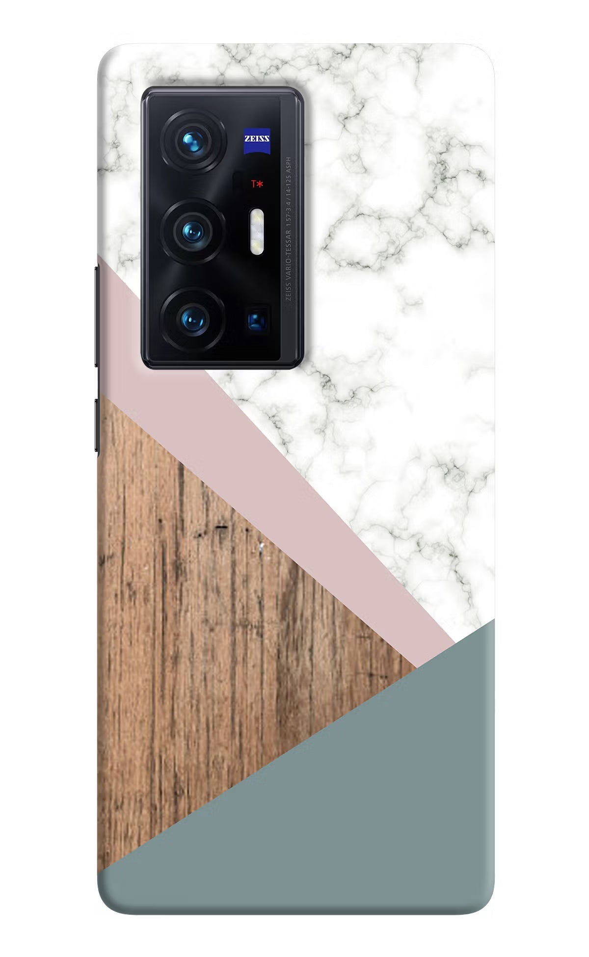 Marble wood Abstract Vivo X70 Pro+ Hard Case Back Cover by Casekaro