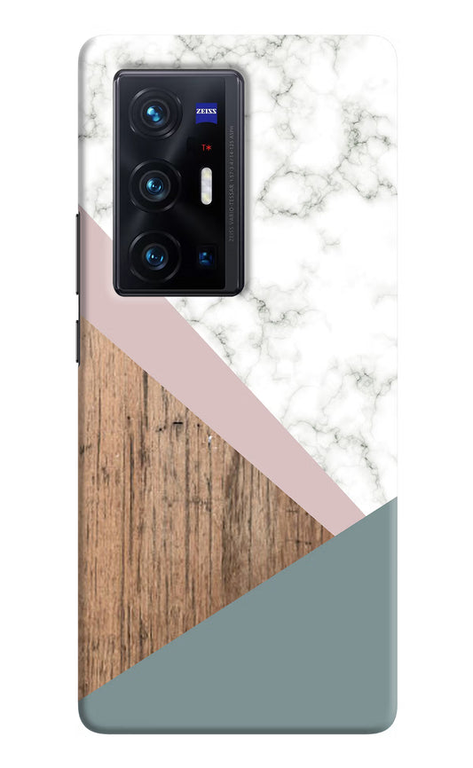 Marble wood Abstract Vivo X70 Pro+ Hard Case Back Cover by Casekaro
