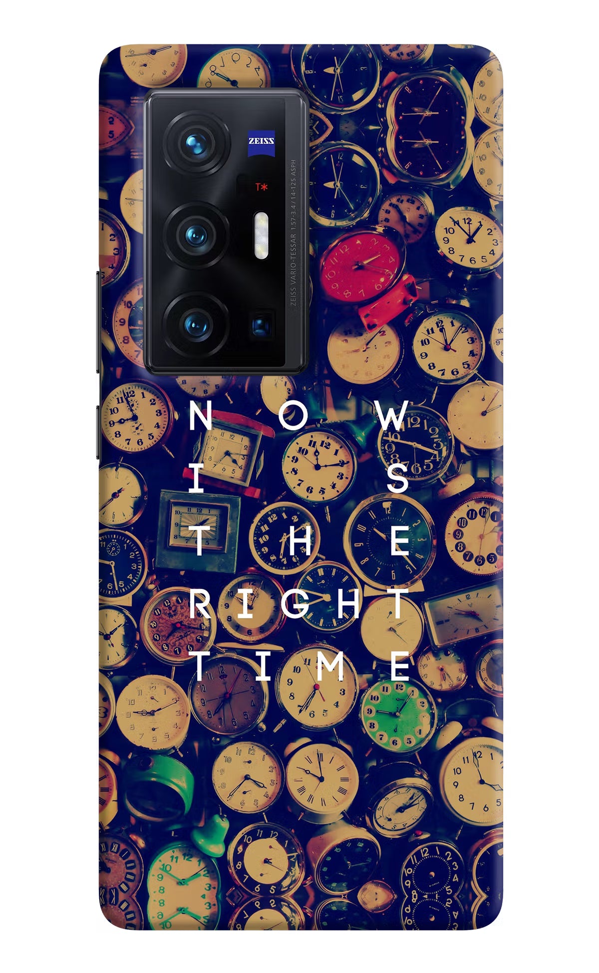 Now is the Right Time Quote Vivo X70 Pro+ Hard Case Back Cover by Casekaro
