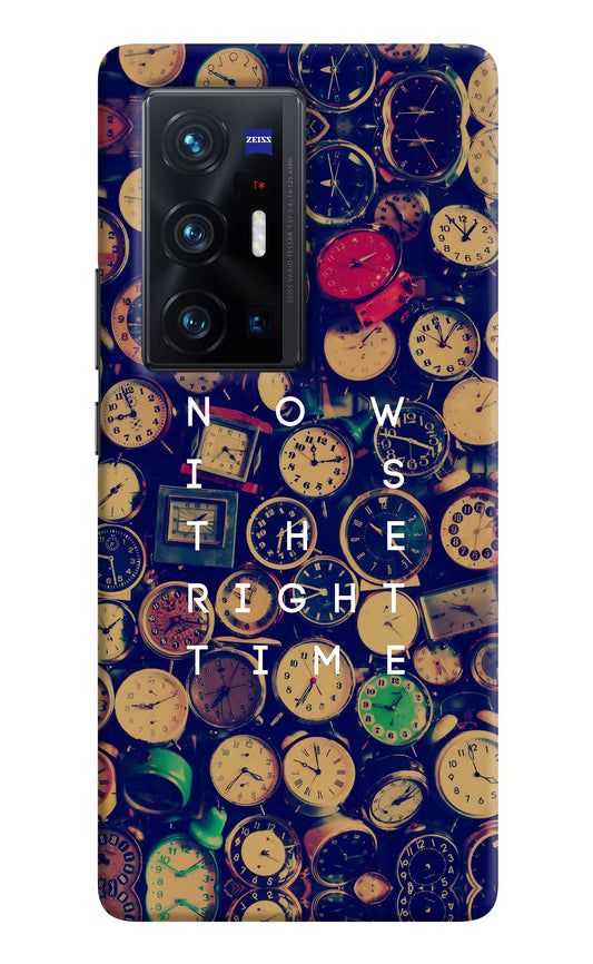 Now is the Right Time Quote Vivo X70 Pro+ Hard Case Back Cover by Casekaro